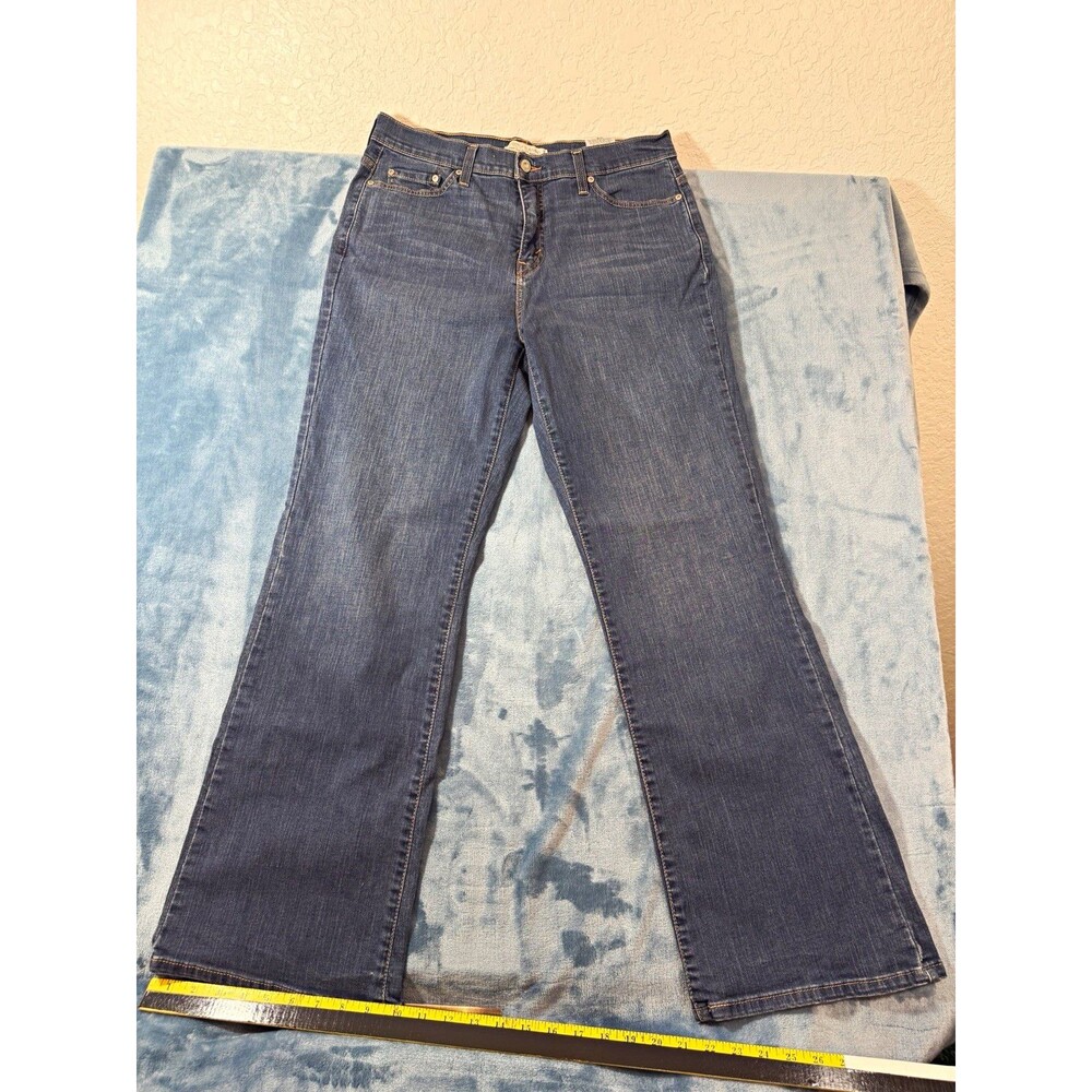 Leviβs 512 Perfectly Slimming Bootcut Jeans Womens 14M Medium Wash Stretch Denim